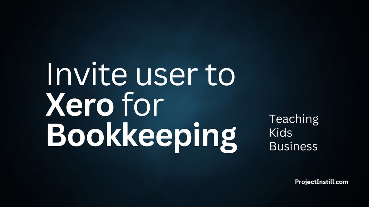 Invite a user to Xero for Bookkeeping